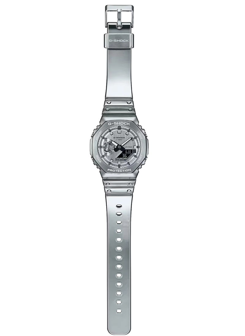G-SHOCK G-SHOCK G-STEEL FINE METALLIC SERIES Silver Men's Watch Analog-Digital - GM-2100YM-8ADR  - Image 3