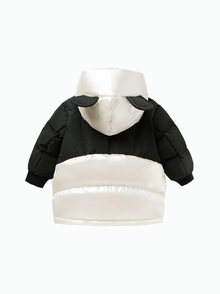 بالابالا جاكيت بافر منفوخ متباين اللون والخامة للجنسين - Image 4