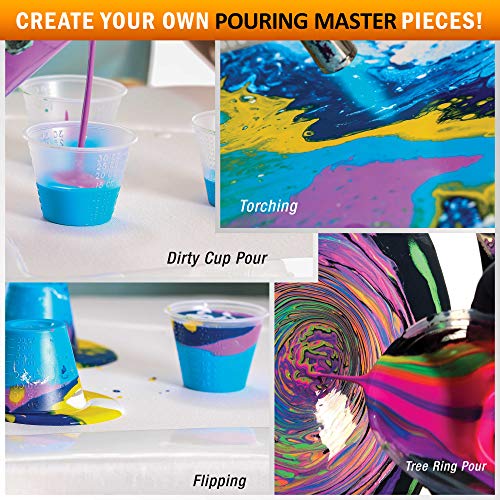 POURING MASTERS Ballet Slipper Acrylic Ready to Pour Pouring Paint - Premium 8-Ounce Pre-Mixed Water-Based - for Canvas, Wood, Paper, Crafts, Tile, Rocks and More - Image 5