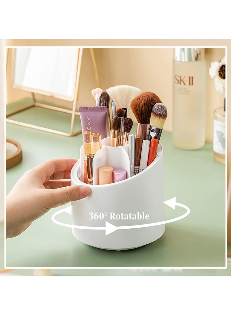 Multifunctional Rotating Makeup Brush Storage Box Dustproof Lipstick Eyeshadow Cosmetic Brush Holder Rotating Makeup Organizer Cosmetic Storage - Image 1