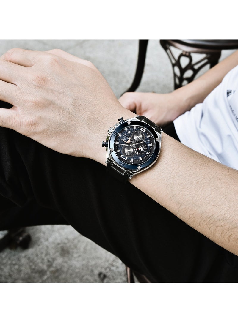 BENYAR Men's Watches Original Quartz Movement Leather Waterproof Luxury Elegant Business Gifts Watches for Men - Image 2