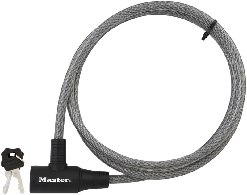 MasterLock Cable Lock, Keyed Bike Lock, 6 ft. Long, 8154DPF - Image 1