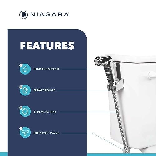 Niagara Luxury Handheld Bidet Sprayer – Adjustable Water Pressure for New and Existing Toilets, Mounted to Wall or Toilet, Cloth Diapers and for Bathing Pets - Image 2