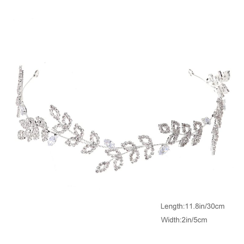 cheekyglo Creative Zinc Accessory Woman Headwear Bridal Exquisite Austrian Pageant Rhinestones Hairband Headband Unique Jewelry Jeweled Birthday Princess Crystal Comb Beautiful Decorative - Image 2