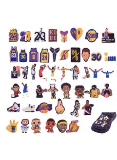 50 Pieces Basketball Croc Charms Jibbitz Crocs Accessories for Shoe Buckle Party Favors ​Mini Decoration Charm for Women Girls Men