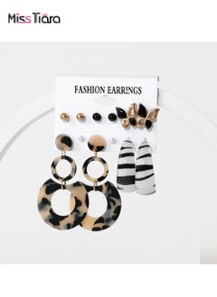 MissTiara S925 silver needles earrings suitable for summer beach super hot collection acrylic handmade trendy candy color earrings set for girls and ladies  - Image 1