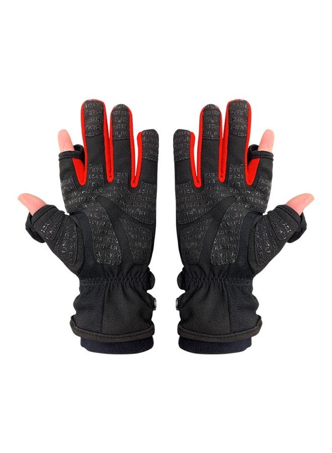 Kyotsu Jingsheng Photography Gloves, Winter Outdoor Special, Cold-proof, Heat-insulating, Waterproof, Thickened Photography Gloves, XL Size, Black - Image 3