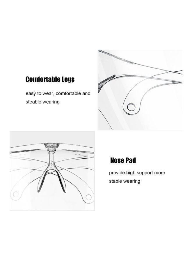 NIBEMINENT Anti-fog Protective Full Face Shield Glasses Brown/Clear - Image 2