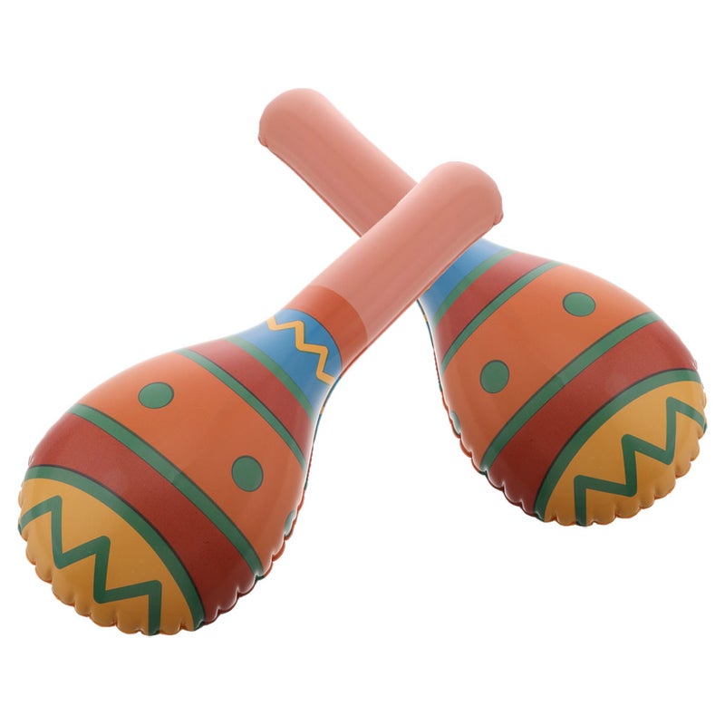2pcs Inflatable Musical Maracas for Kids Blow Up Sand Hammer Balloons Fun Fiesta Party Favors for Cinco de Mayo Mexican Party Decorations - Image 5