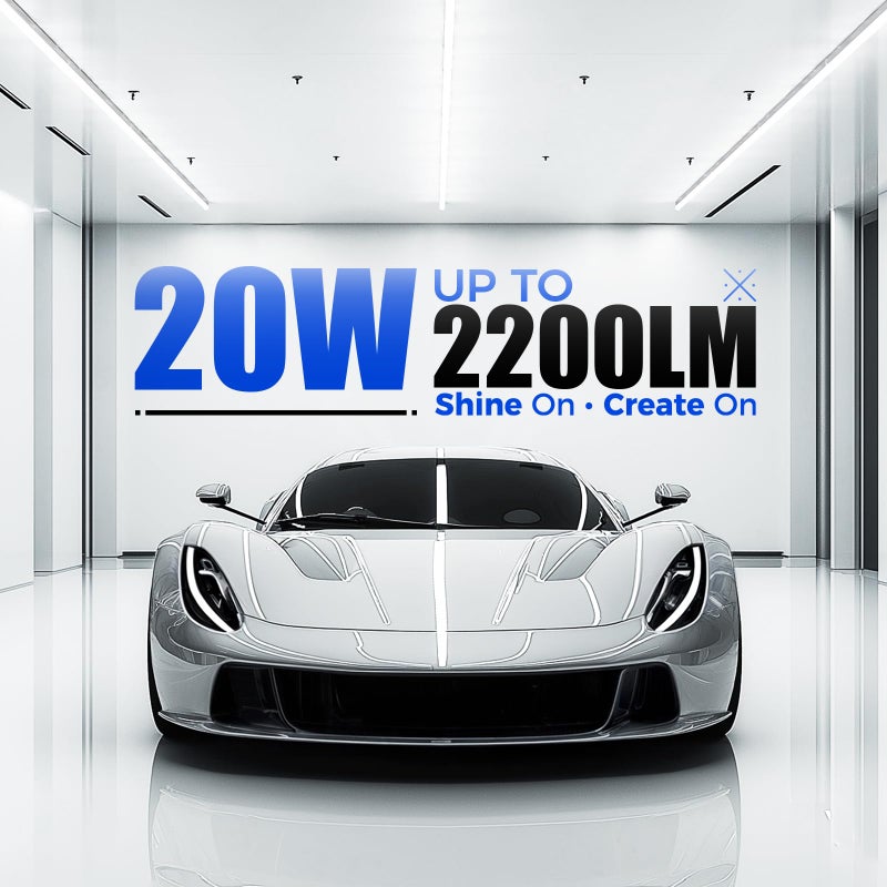 Barrina (1 Pack) T5 LED Shop Light, 4FT, 2200lm, 6500K (Super Bright White), 20W, Utility Shop Light, Ceiling and Under Cabinet Light, ETL Listed - Image 3