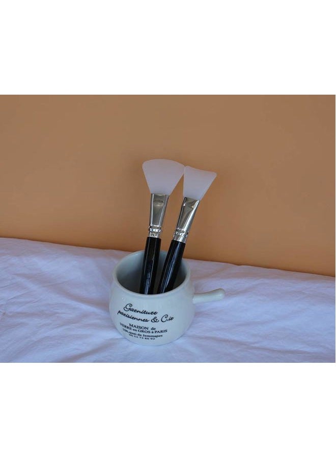 LORMAY 4 Pcs Silicone Face Mask Brush Applicator for Facial Mud, Clay Mask, DIY, Modeling Mask, Body Lotion, and BB CC Cream - Image 3