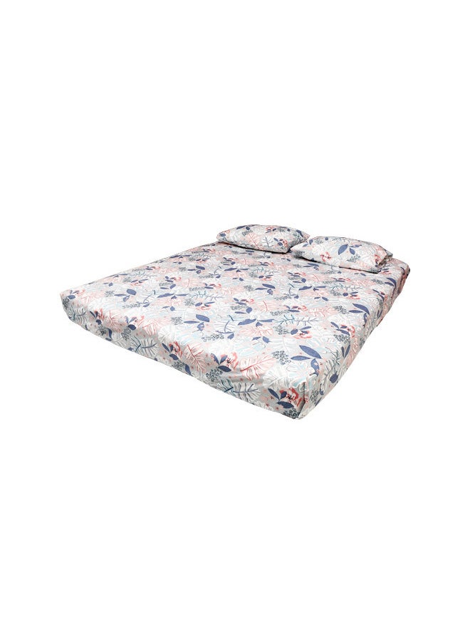 RISHAHOME Dreamweave 3-Piece Bedsheet Set Double Size 1xBedsheet( 240x254 Cm), 2xPillow Case( 50x75 Cm) Polycotton|Bedding,Linen,Bed sheet set,Bed Linen Collection,Double/Queen Size bedsheet set  - Image 5