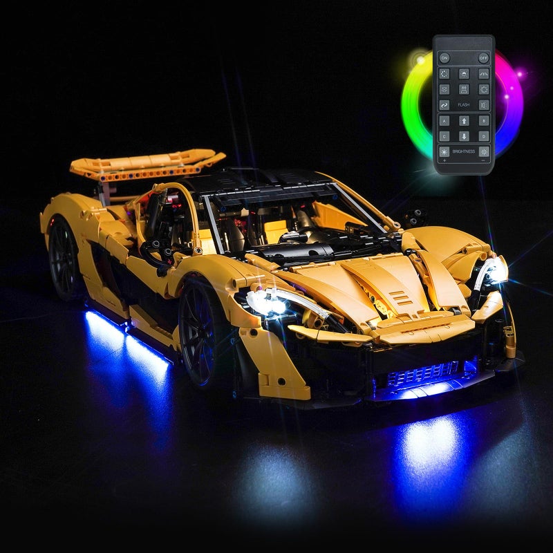 LocoLee Light Kit Compatible with Lego 42172 McLaren P1 No Models Only Light Creative Lighting Set Accessories Compatible with Lego McLaren P1 Set Upgraded RC Version - Image 3
