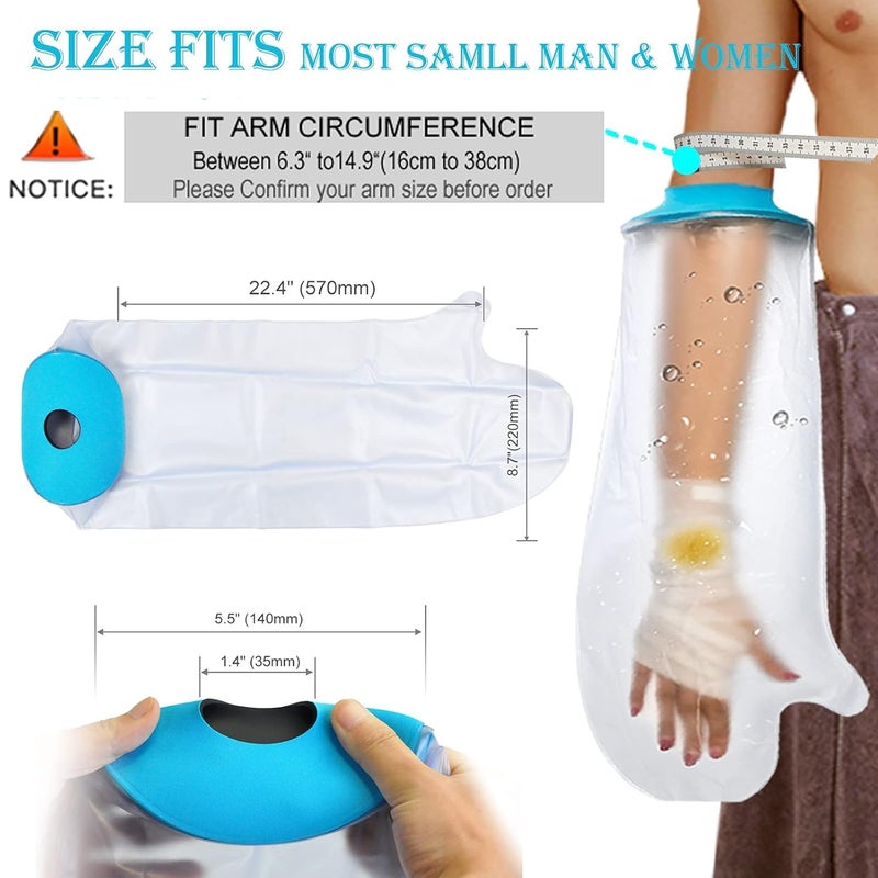 Runmay Neoprene_Blend Waterproof Leg Cast Cover For Shower&Bath,Reusable Sealed Watertight Cast Protector (Leg Cast Protector),Fracture,One Size (LONG HAND CAST PROTECTOR) - Image 4