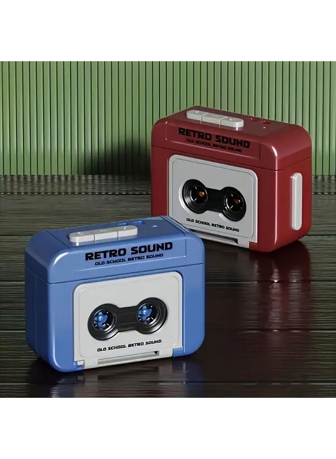 Red Retro Phonograph Keychain Recorder 15 Second Recording Novelty Toy Gift - Image 5