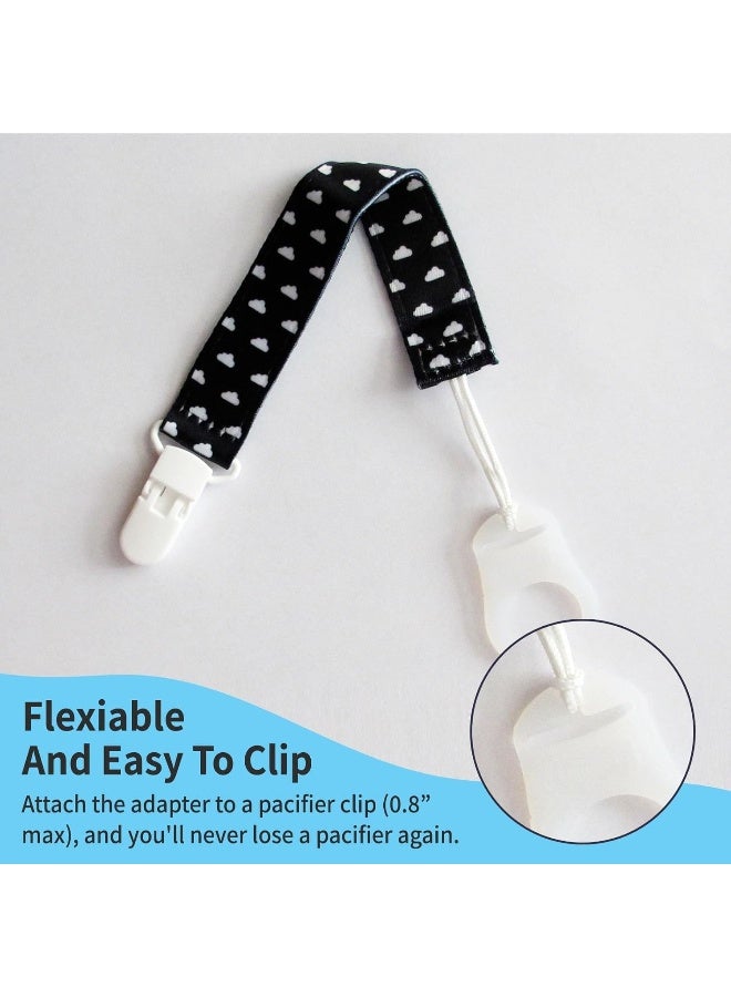 PUTSKA Pacifier Adapter Rings - Silicone Adapter for Pacifier Holder and Clip MAM-Compatible - Image 3