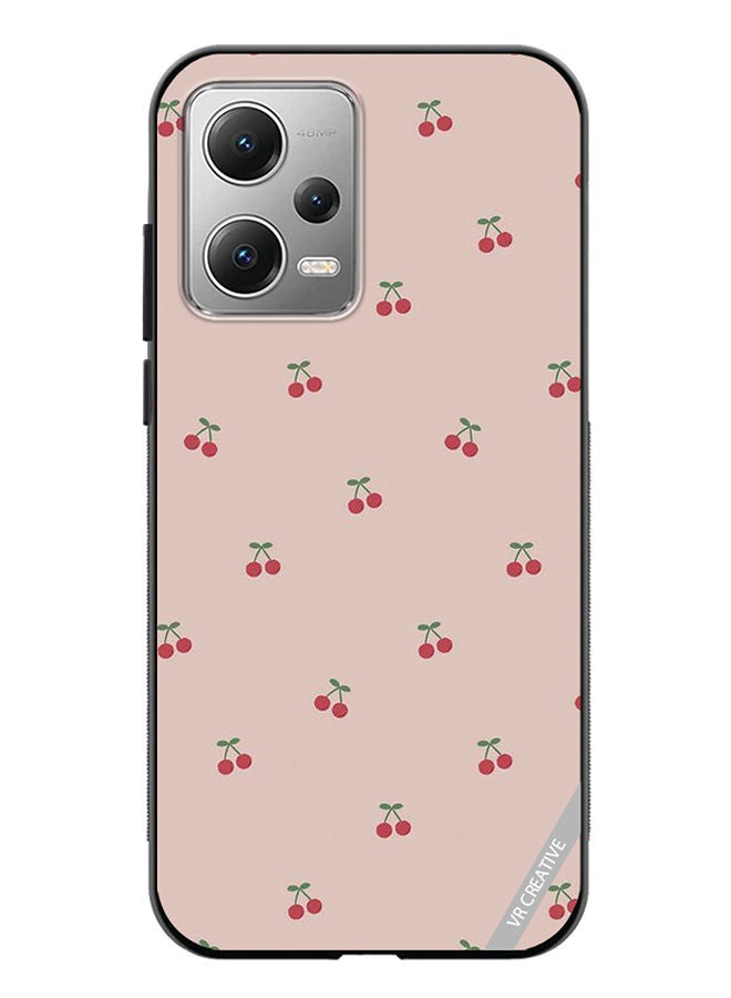 VR CREATIVE Protective Case Cover For Xiaomi Redmi Note 12 Cherry Design Multicolour - Image 1