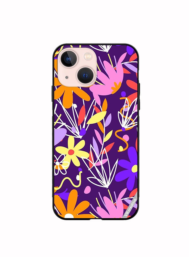 VR CREATIVE Protective Case Cover For Apple iPhone 13 mini Organic Patterns Collection Design Multicolour - Image 1