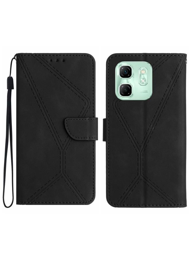 Zaboon Case For Infinix Hot 50i 4G Stitching Embossed Leather Phone Case - Image 1