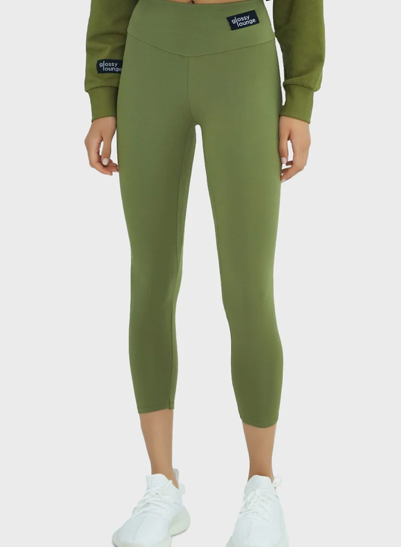Glossy Lounge Logo High Waist Leggings