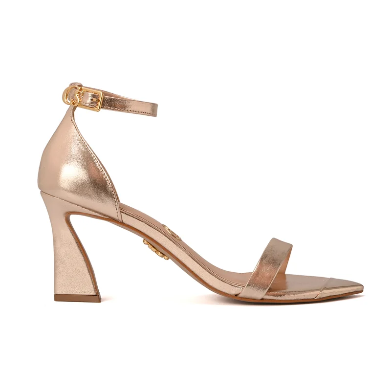 Gold Metal Detail Sandal