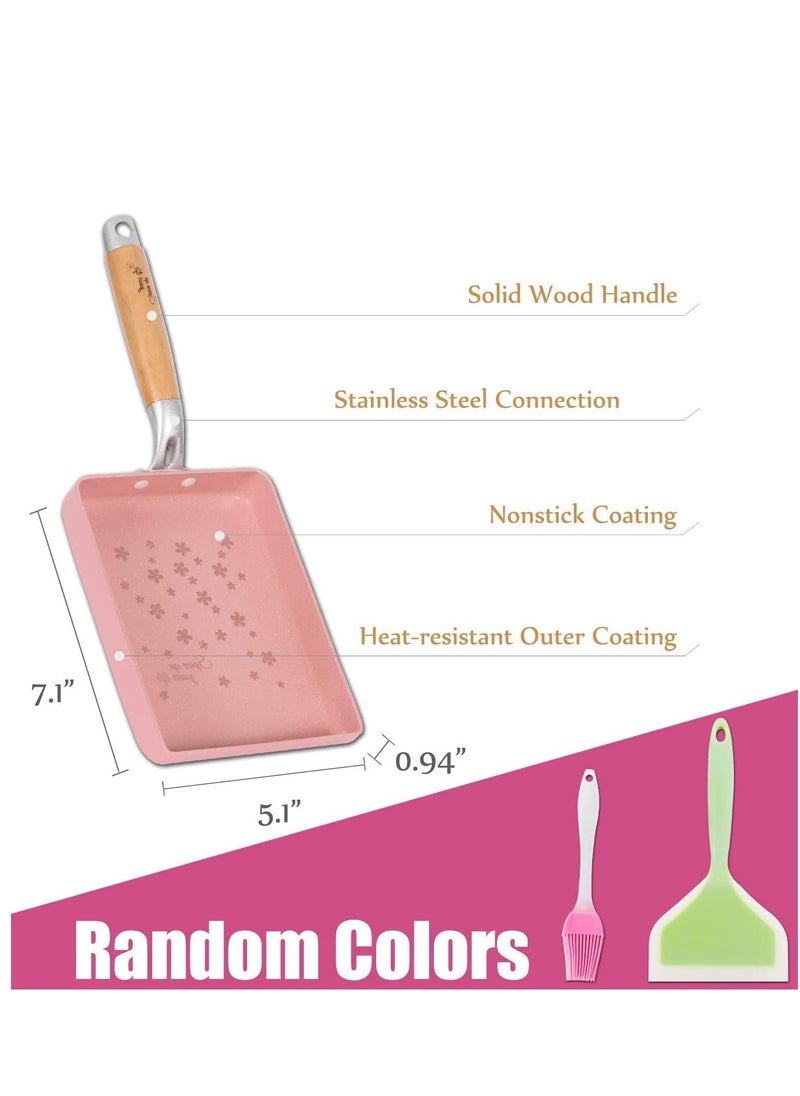 Japanese Omelette Pan Nonstick Tamagoyaki Egg Pan Rectangle Tamago Pan Small Frying Pan for Induction Cooker Electric Furnace - Image 2