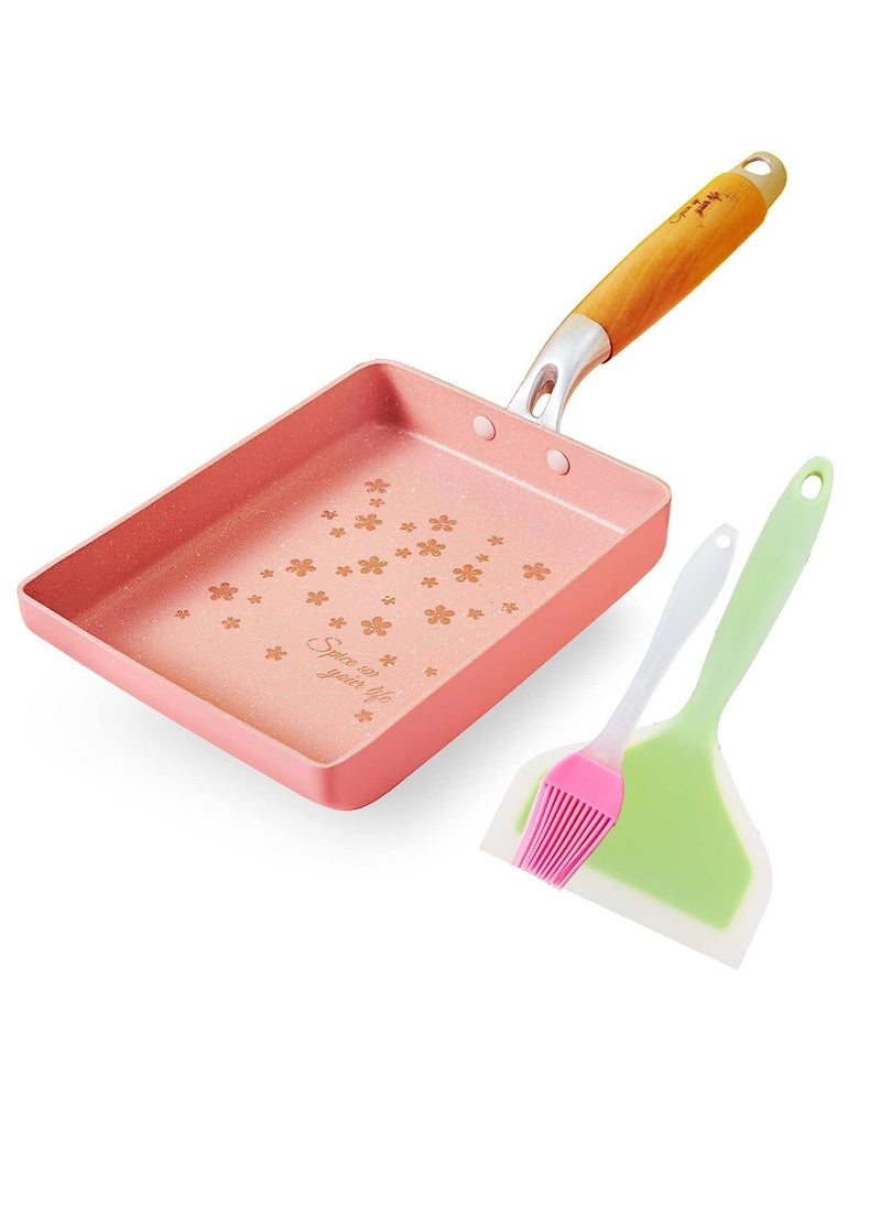 Japanese Omelette Pan Nonstick Tamagoyaki Egg Pan Rectangle Tamago Pan Small Frying Pan for Induction Cooker Electric Furnace - Image 5