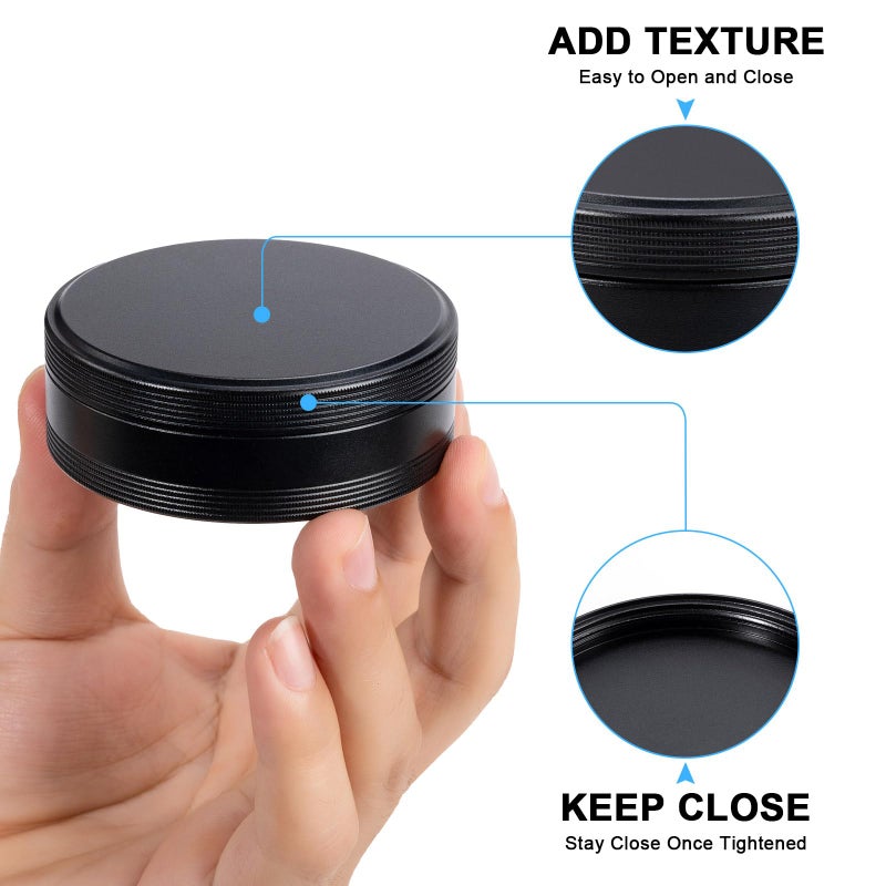 SOBAHIDO Pill Box 2 Compartment Pill Case - Portable Metal Travel Pill Container for Pocket or Purse, Waterproof Pill Organizer Holder for Medicine Vitamin Fish Oil and Supplements - Image 5