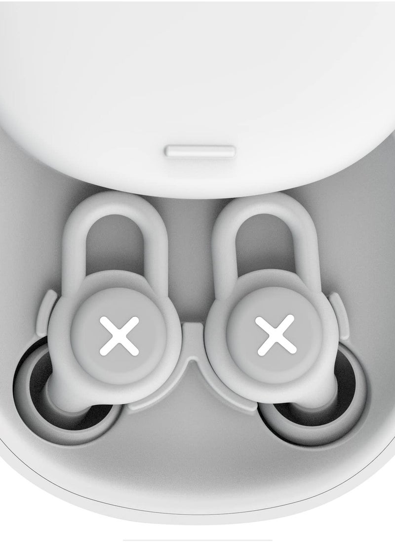 KASTWAVE - Sleep Noise-Cancelling Earplug Set, Reusable Anti-noise Sleep Silicone Earplugs to Learn Quiet and Noise-proof Hearing Protection for Concerts, Motorcycles, Work, and Noise Sensitivity (Gray) - Image 1