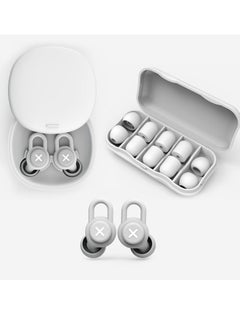 Sleep Noise-Cancelling Earplug Set, Reusable Anti-noise Sleep Silicone Earplugs to Learn Quiet and Noise-proof Hearing Protection for Concerts, Motorcycles, Work, and Noise Sensitivity (Gray)