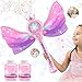 Britik Bubble Wands for Kids Girls  LED Light  Music Bubble Machine 3 AA Batteries  2 Bubble Solutions Outdoor Party Birthday Toys for Toddlers Gift for 3 4 5 6 7 8 Year Old Girls - Image 4