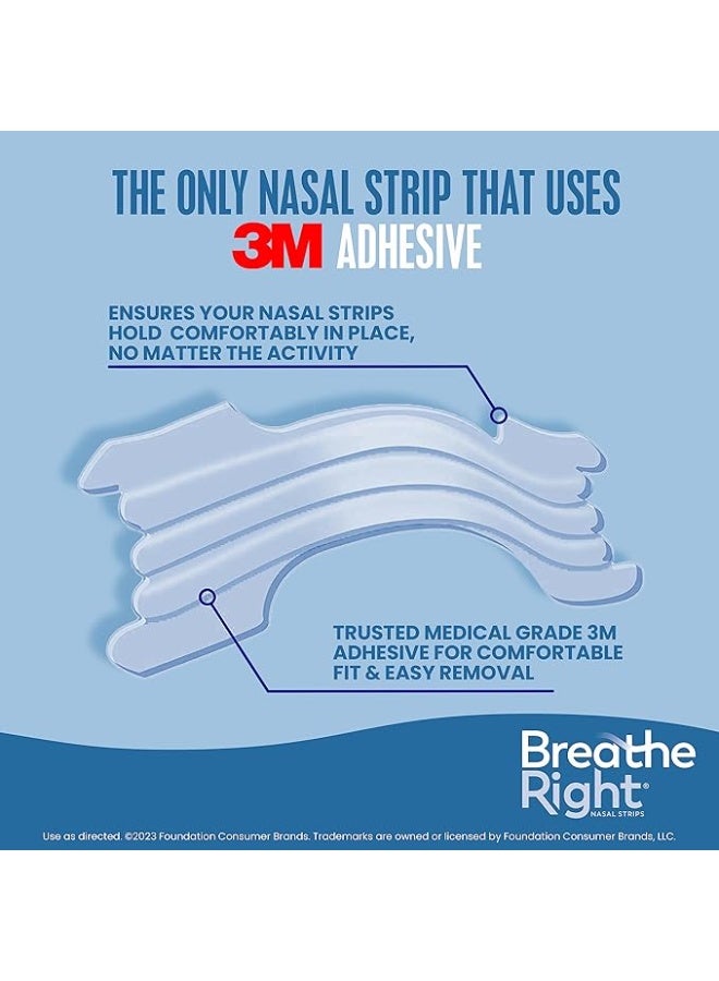 Breathe Right Extra Clear DrugFree Nasal Strips for Nasal Congestion Relief, 44 Count (Pack of 1) - Packaging May Vary - Image 5