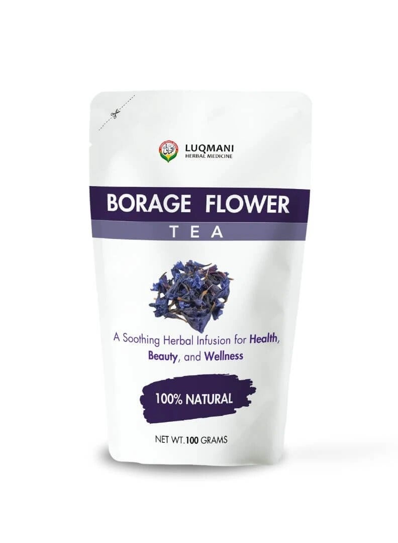 Luqmani Herbs Borage Flower Gul-e-Gaozaban 100 Gm - Image 1