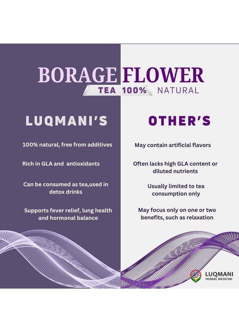 Luqmani Herbs Borage Flower Gul-e-Gaozaban 100 Gm - Image 5