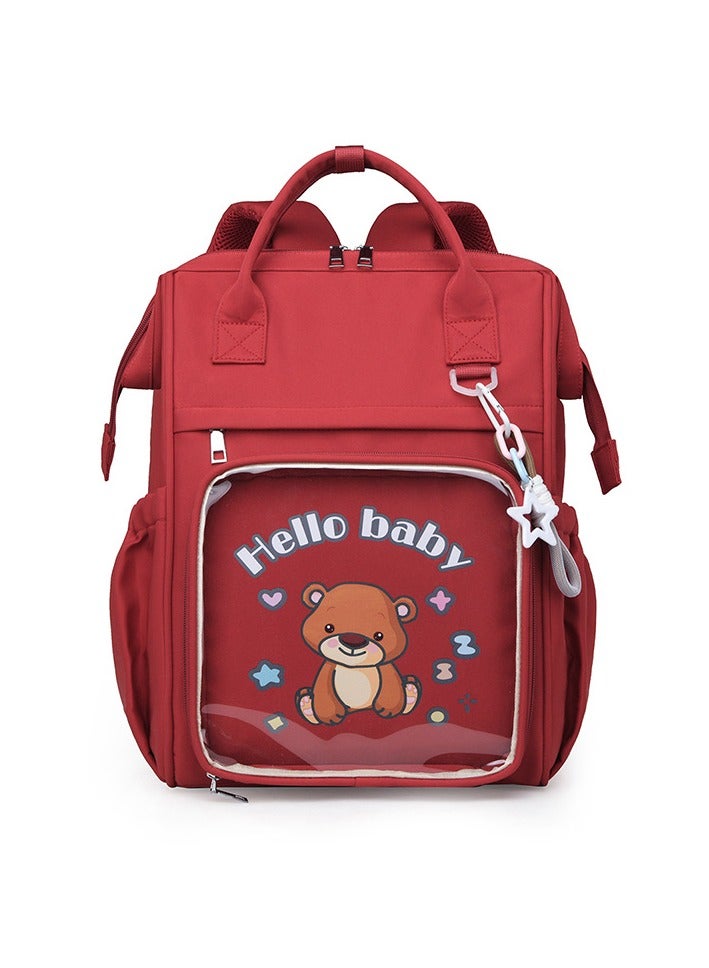 Mark Fairwhale Portable Large Capacity Leisure Multifunctional Backpack, Baby Stroller Hanging Bag  - Image 1
