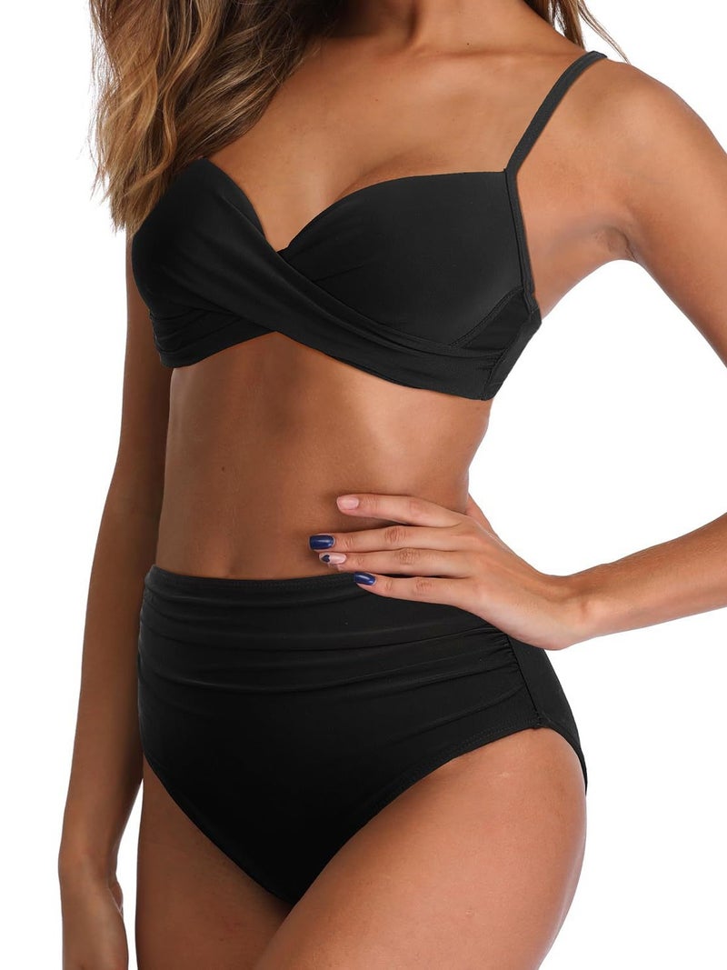 2024 New Bikini Hard Cup Steel Support Swimsuit Split Swimsuit Bikini Manufacturers - Image 5