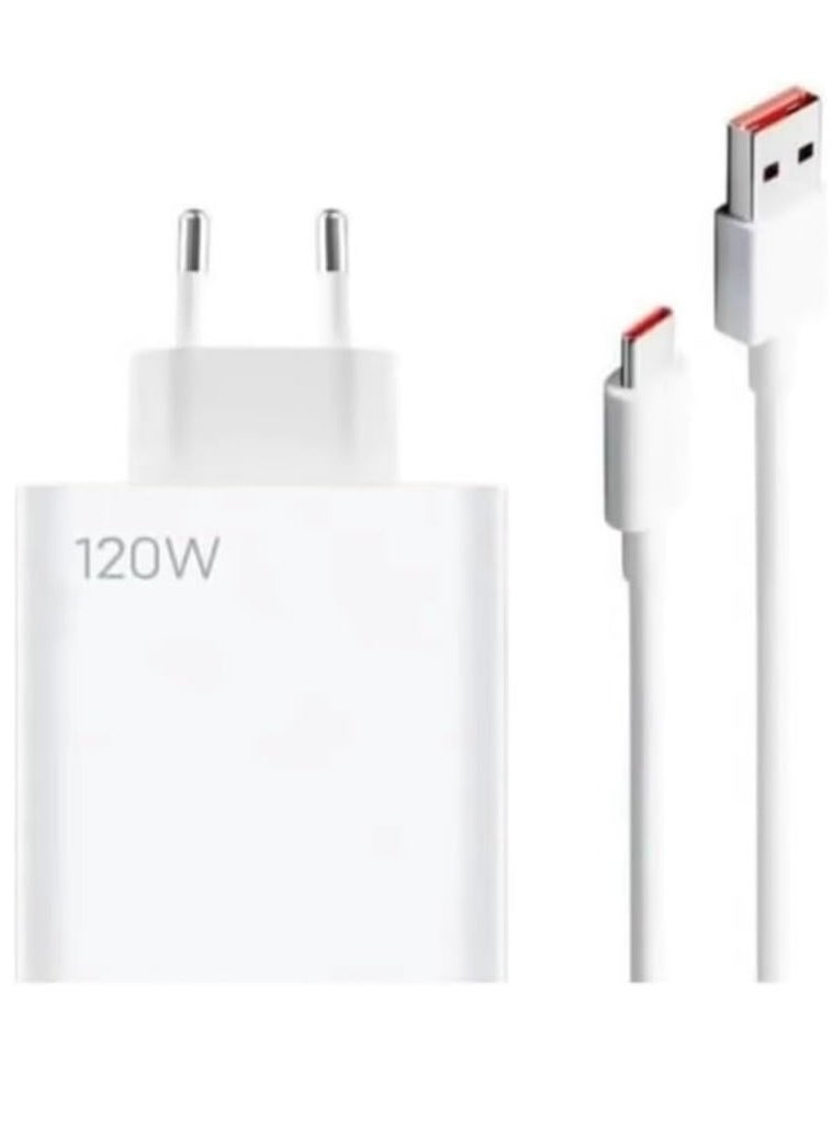 Gravity 120W Max Fast Charger with 6A Type-C Cable | Compatible with Mi Pad 5, 12 Pro, 12X, 11T Pro, Redmi 10, Note 11 Pro 5G - Image 2