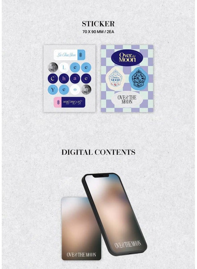 لي تشايون ألبوم ميني الثاني فوق القمر نسخة POCA حامل صور + بطاقة QR ألبوم + بطاقة صور + ملصق + تتبع مختوم تشاي يون (نسخة النهار) - Image 5