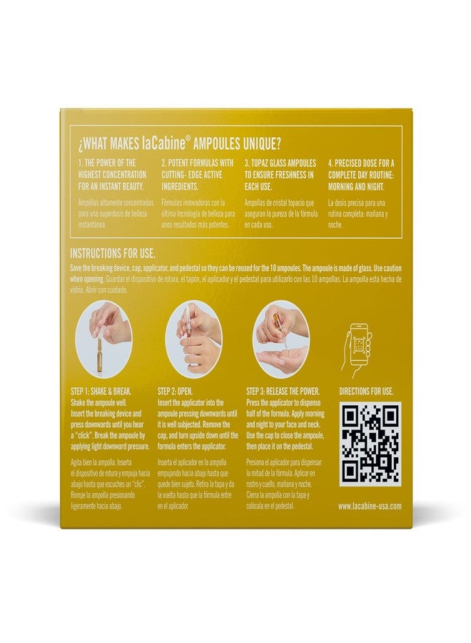 La Cabine laCabine 5x Pure Hyaluronic Ampoule Serum for an anti-aging plumping effect with 5 Types of Hyaluronic Acid and Ceramides - Image 2