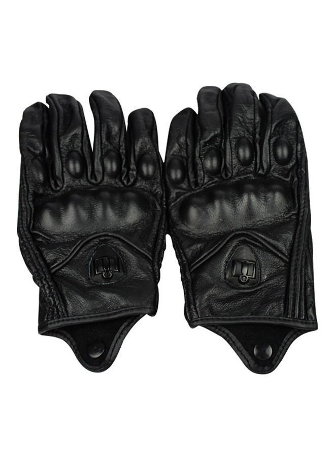 NIBEMINENT 1-Pair Protective Leather Full Finger Gloves  - Image 2