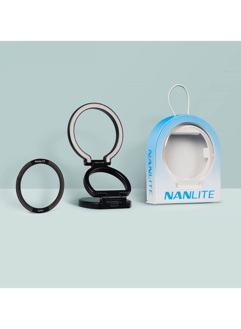 نانليت NANLITE lumo Phone Ring Light (Polar Black) - Image 5