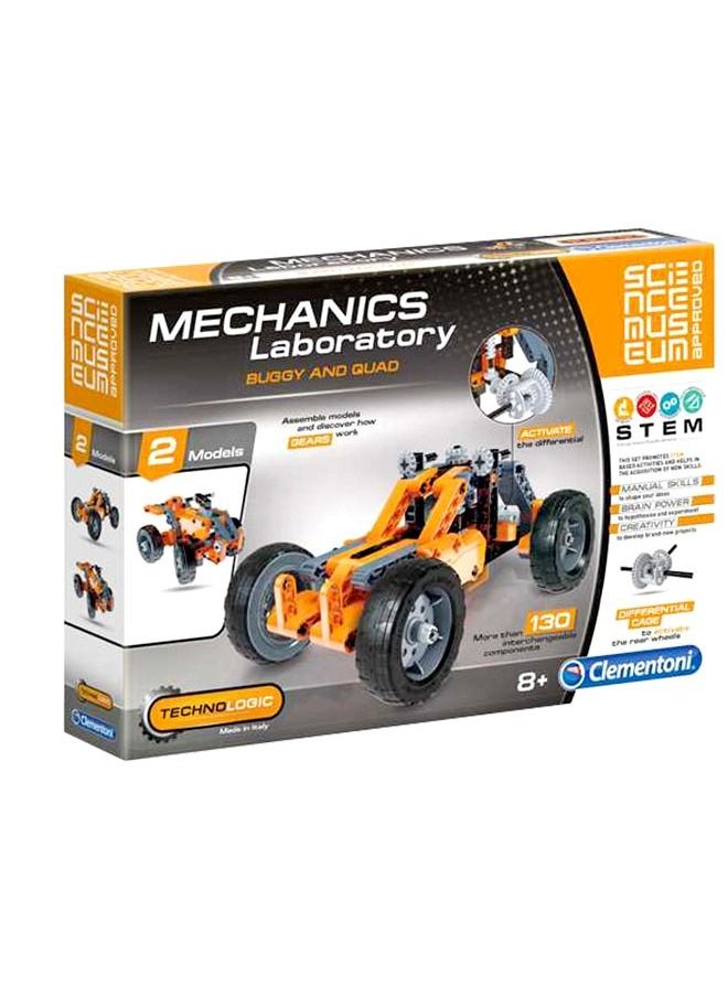 Clementoni - Mechanics Lab-Buggy And Quad It is an educational game that helps focus, creativityAnd to have fun and install things and easy to disassemble - Image 1