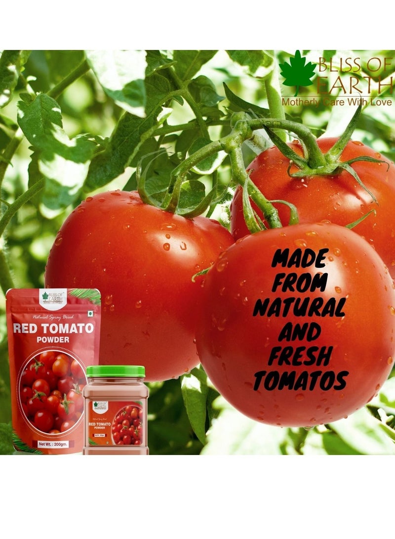 BLISS OF EARTH 500gm Tomato Powder natural Spray Dried great for tomato soup tomato juice ketchup seasoning gravies pack of 2 - Image 5