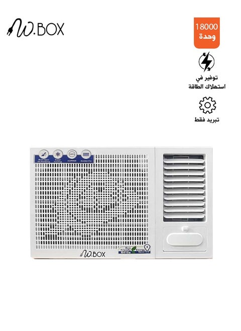 مكيف شباك توربو  - 18000 وحدة حرارية - تبريد فقط - أبيض - WBWC19S