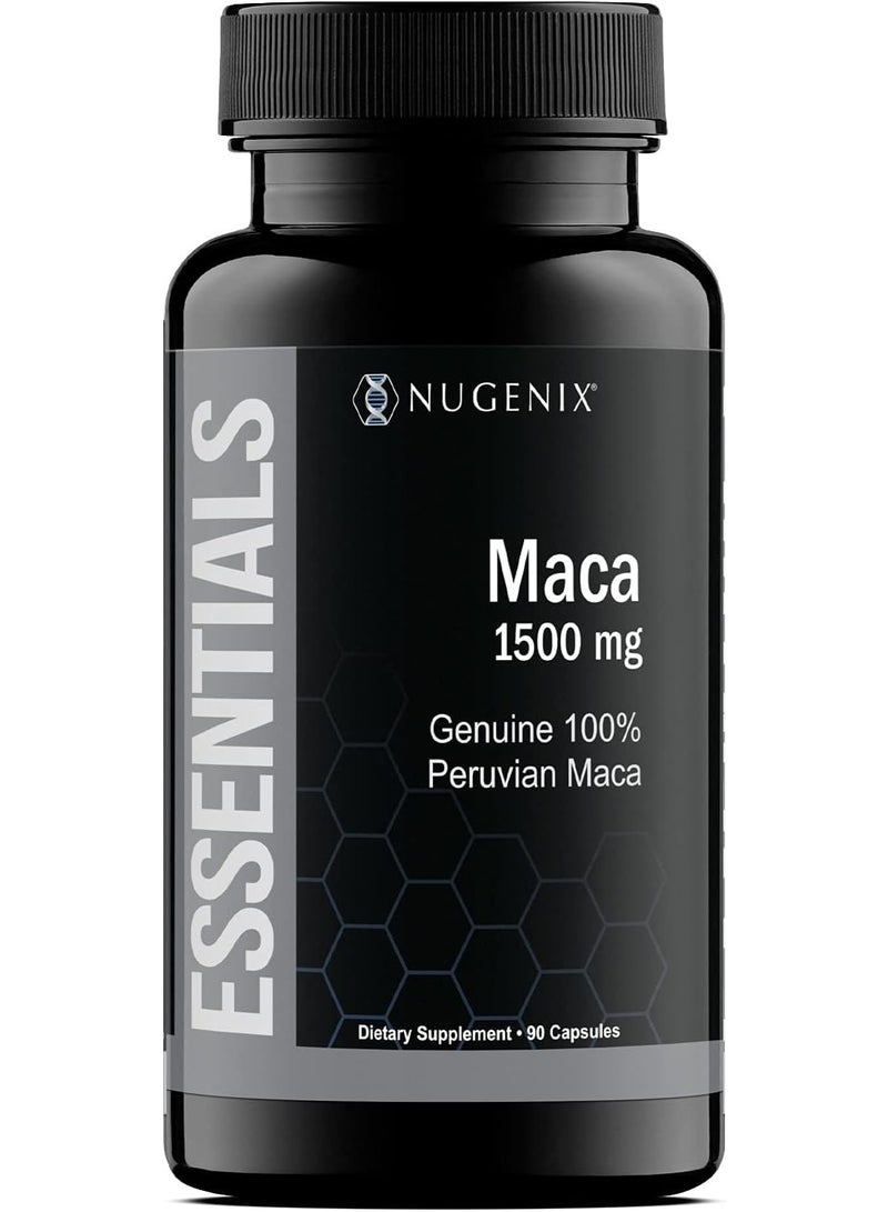 Nugenix Essentials Maca Root Extract Capsules, 1500mg, 90 Count - Image 1