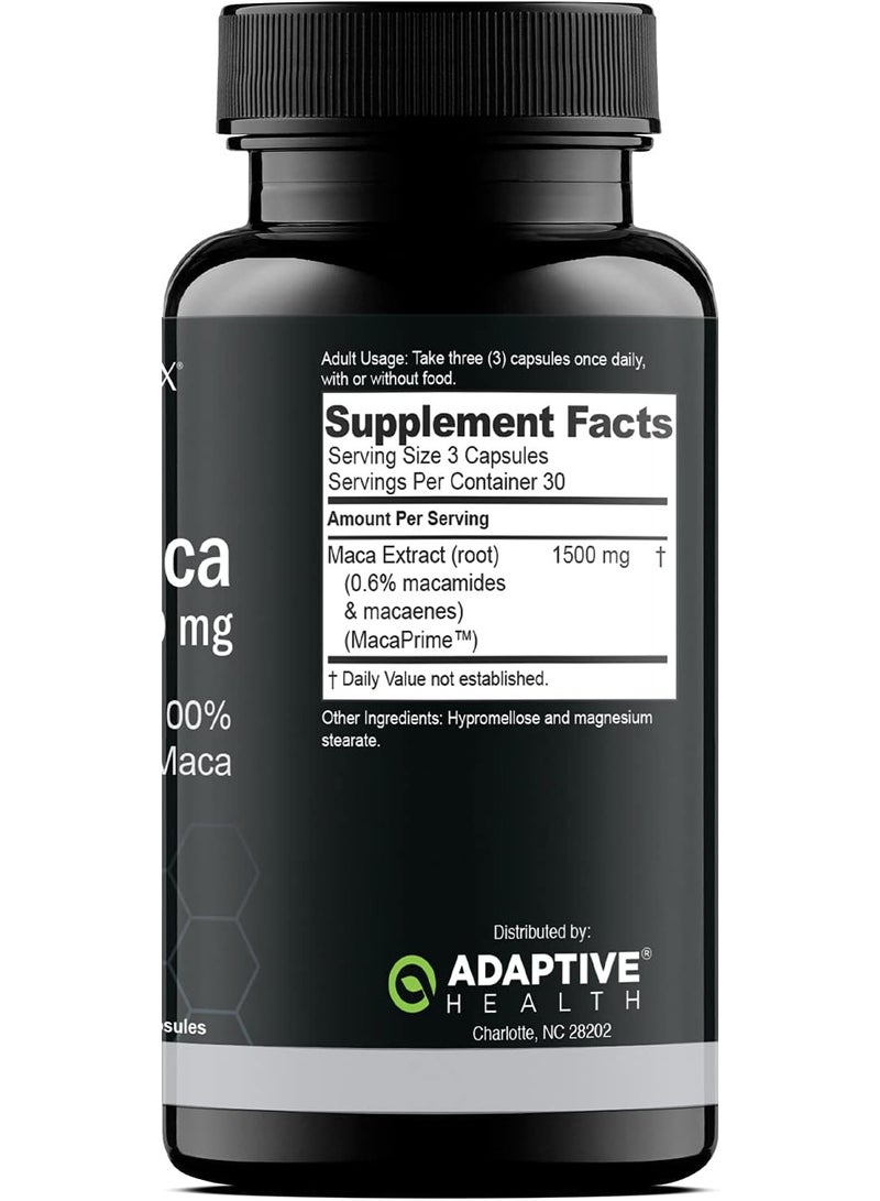 Nugenix Essentials Maca Root Extract Capsules, 1500mg, 90 Count - Image 2