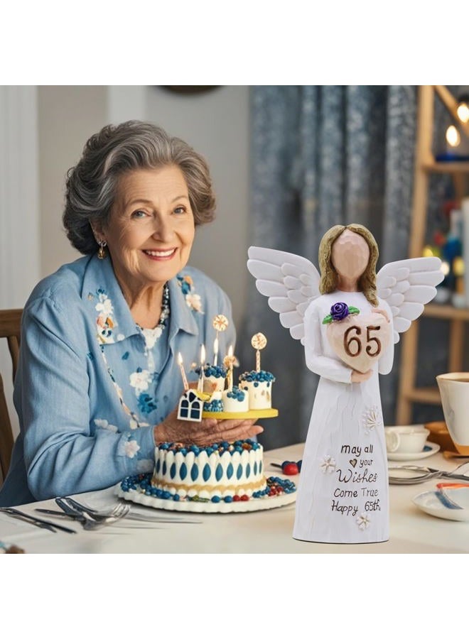 AcowSpt 65th Birthday Gifts for Women, 65th Birthday Decorations for Women, 65th Birthday Decorations, 65th Birthday Gift Ideas, 65 Year Old Birthday Gifts for Women, Sculpted Hand-Painted Figurine - Image 5