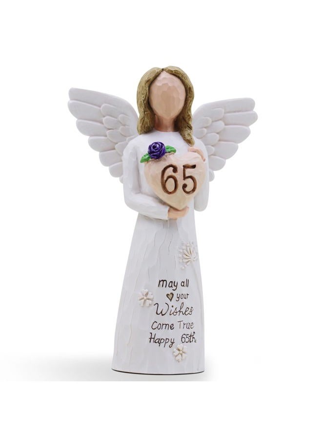 AcowSpt 65th Birthday Gifts for Women, 65th Birthday Decorations for Women, 65th Birthday Decorations, 65th Birthday Gift Ideas, 65 Year Old Birthday Gifts for Women, Sculpted Hand-Painted Figurine - Image 1