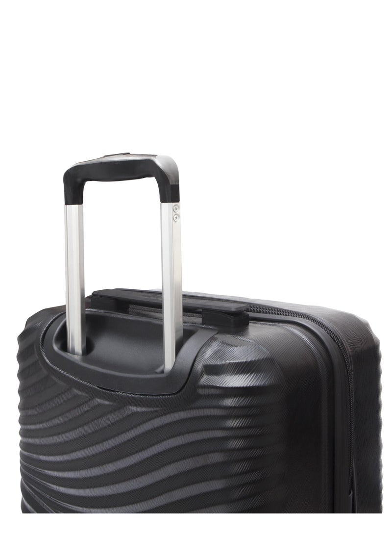Biggdesign Biggdesign Moods Up 3-Piece Luggage Set, High-Resistant and Durable ABS Material, 360° Swivel Wheels made of Silicone, Secure Travels with Special Lock System, 20"- 24"- 28", Black - Image 5