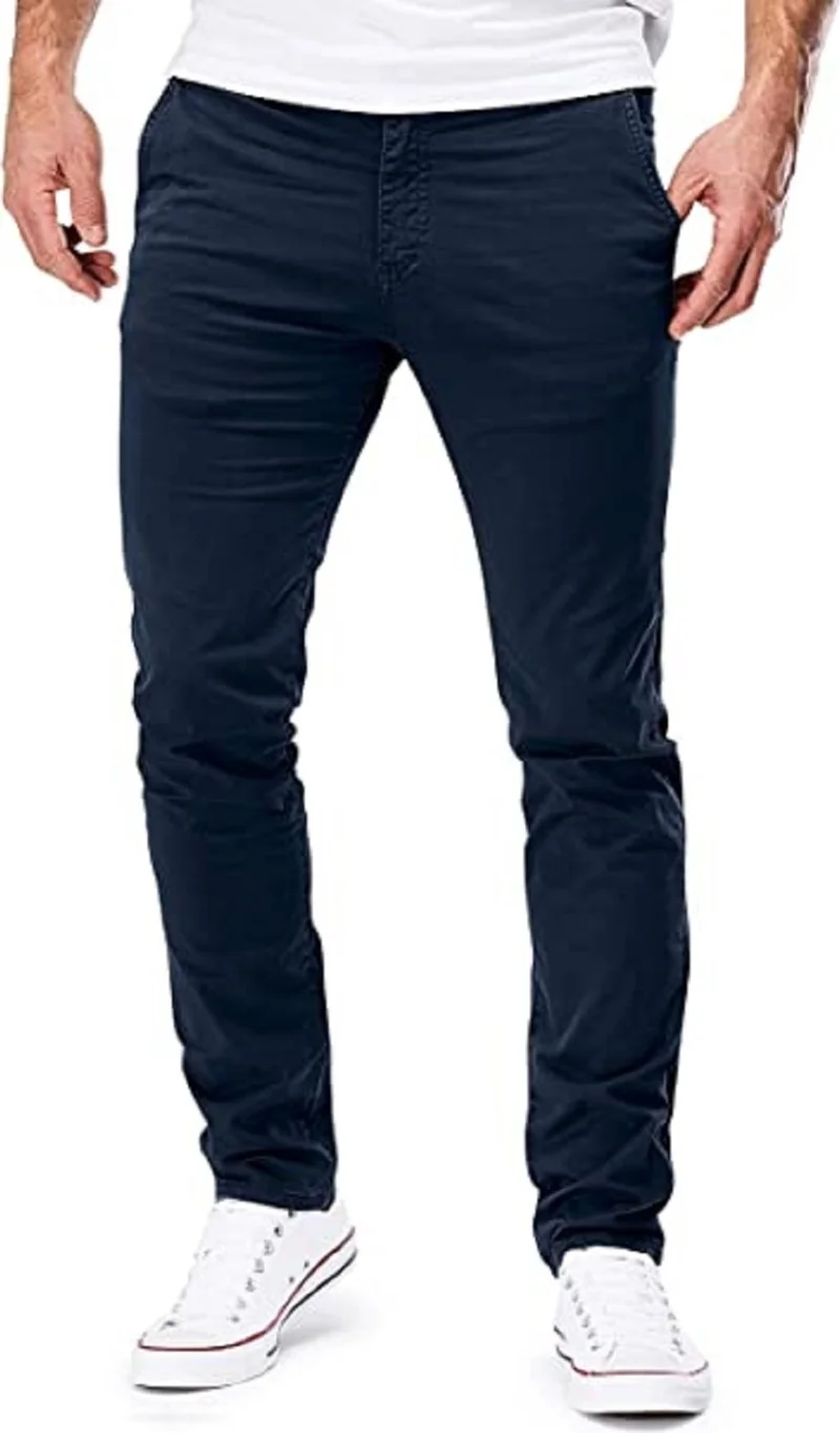 Cedy Denim Classic Chino Men's Trousers with Side Pockets Gabardine C401-1